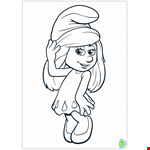 The Smurfs  Coloring Page 