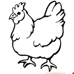 Coloring Pages Chicken Fat (Birds &gt; Chicks, Hens And Roosters  