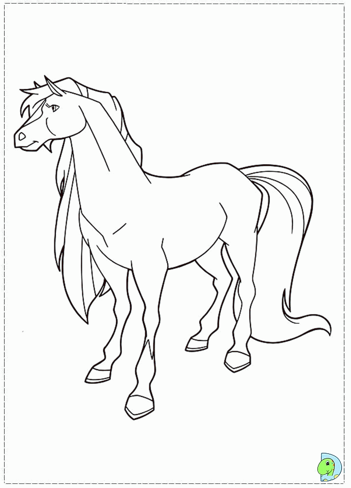 horseland coloring page