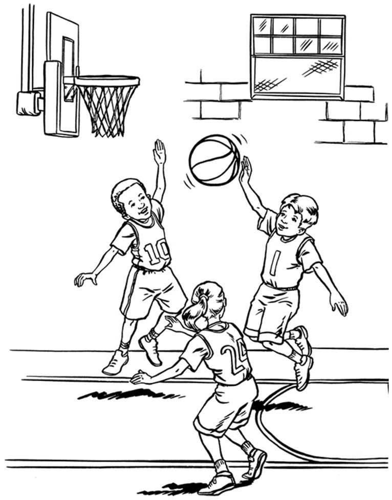 basketball coloring pages for kids 486 | free printable coloring pages