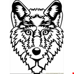 Wolf Heads Colouring Pages (page ) 