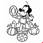 Mickey Mouse Colouring Sheet
