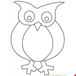 Animals Lab Printable Owl Coloring Page  X   Kb Png  