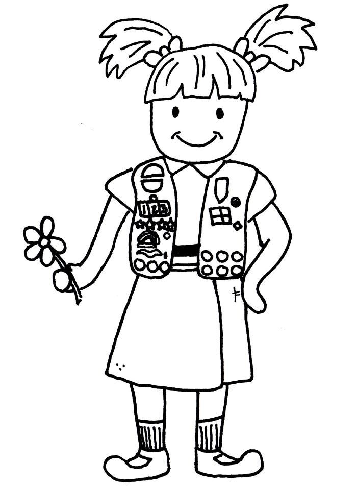 girl scout promise coloring page | coloring pages