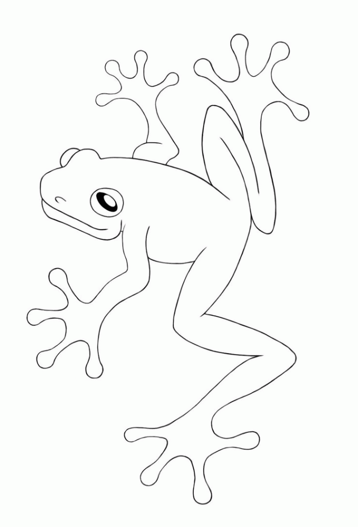 tree frog coloring page kids | 99coloring.