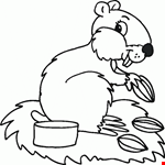 Hamster Coloring Page