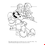  Snow White and The Seven Dwarfs Coloring Page