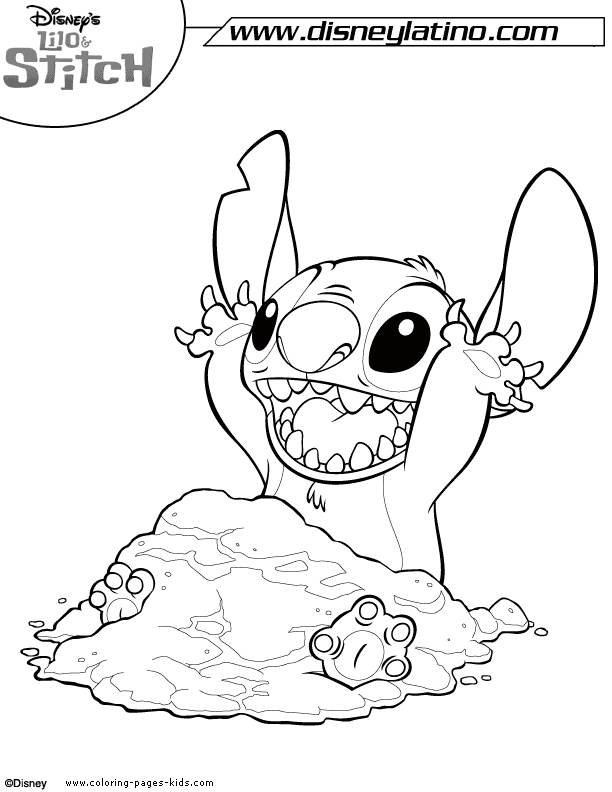 lilo &amp; stitch coloring pages - coloring pages for kids - disney 