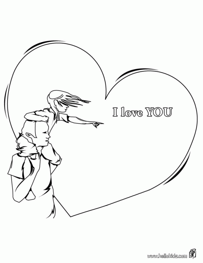 te amo coloring pages picture