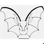 Bat Clipart Coloring Page