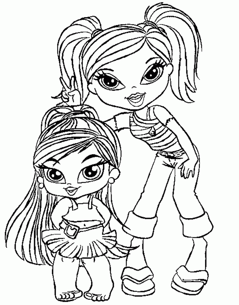 fashion dolls colouring pages (page 3)