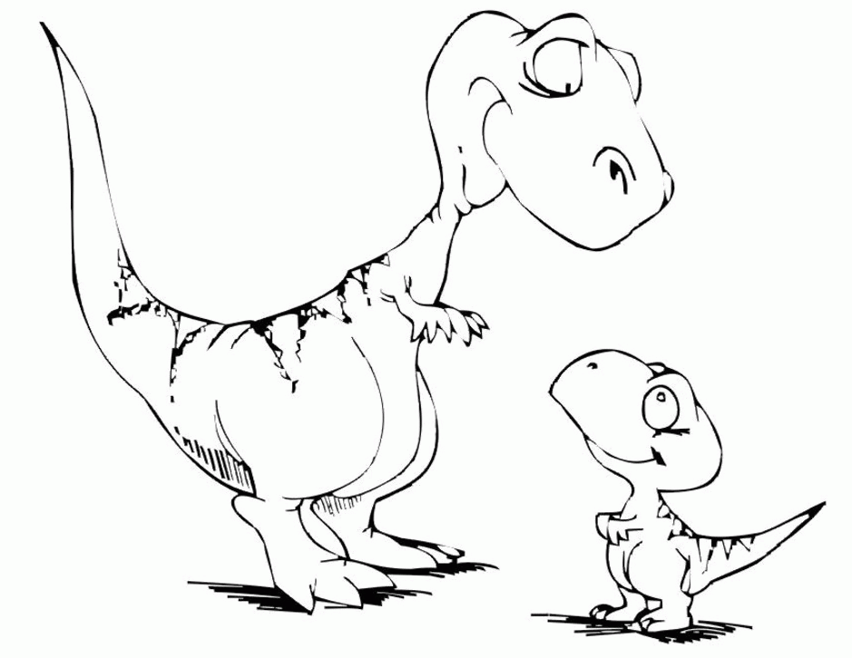 dinosaur printable coloring page - free coloring pages for 