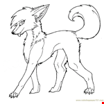 Coloring Pages Female Wolf (Mammals &gt; Fox) - Free Printable  