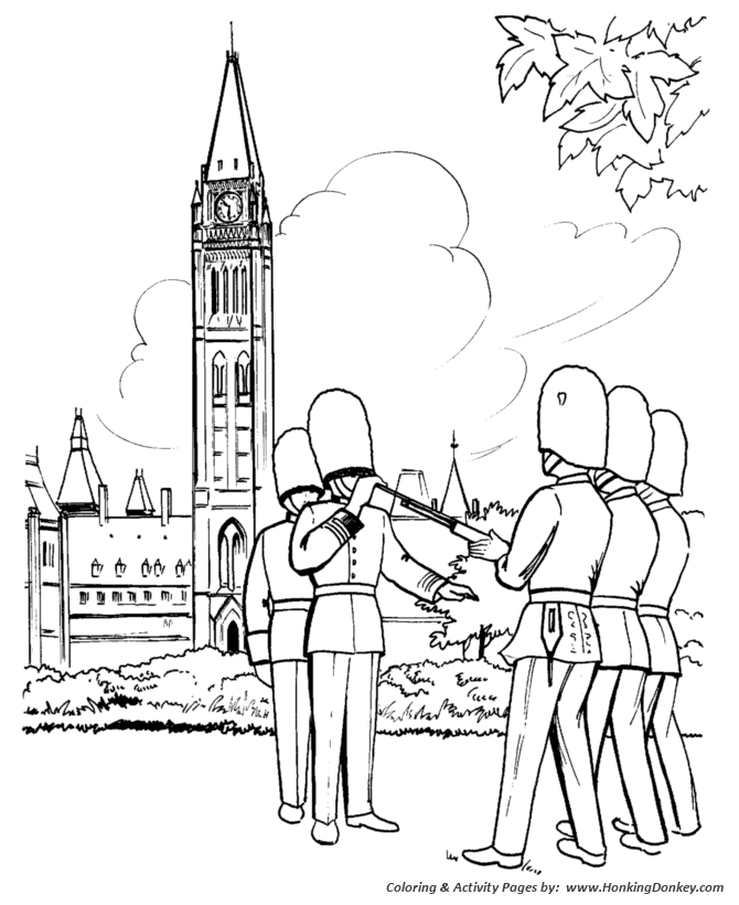 canada day coloring pages - changing of the guard coloring pages 