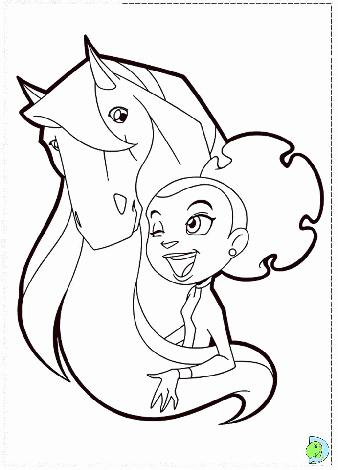 horseland coloring page