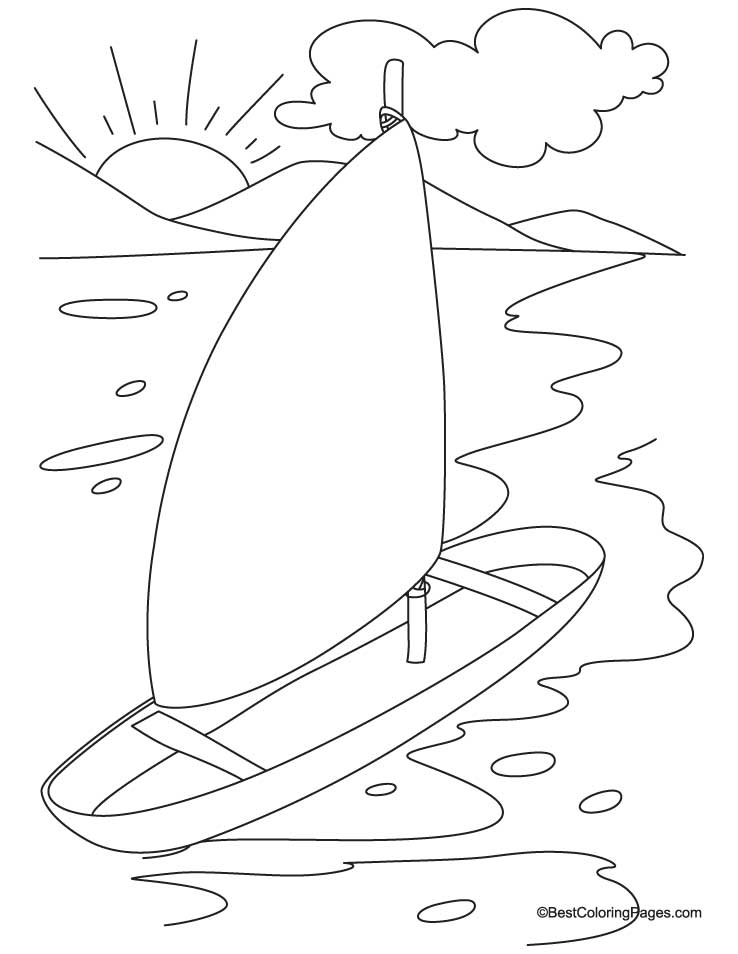 yacht coloring page | download free yacht coloring page for kids 