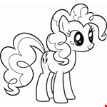 Pinkie Pie Smile Coloring Page - Kids Colouring Pages 