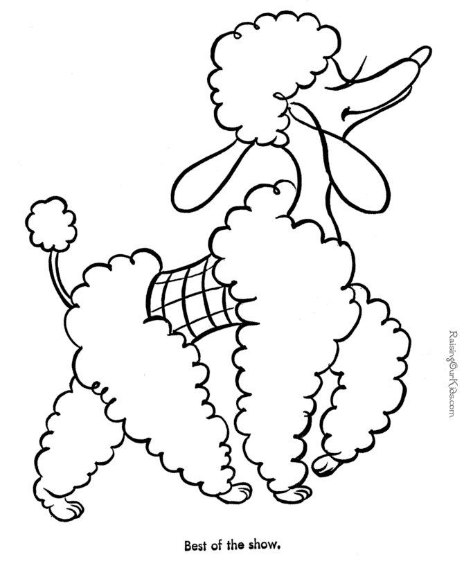 dog coloring pictures for kids