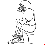Football Player Coloring Pages For Boys | Color Printing|Sonic  