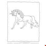 Unicorn Pictures Colouring Page