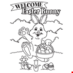 Easter Bunny Colourings