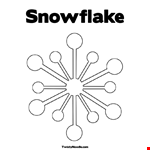 Snowflake Template Coloring Page