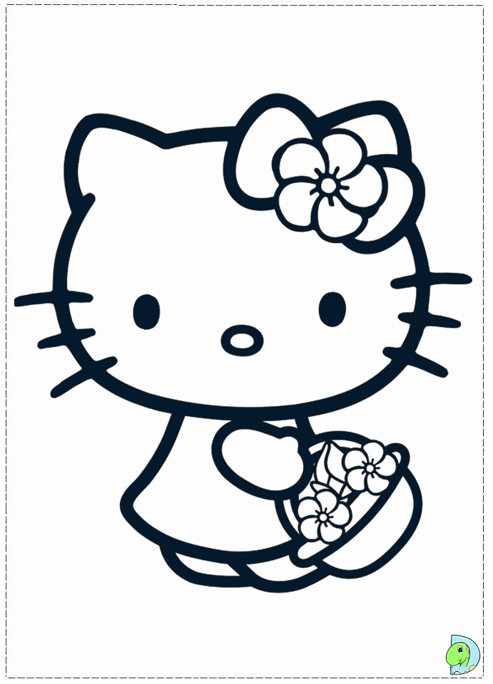 beauty coloring page hello kitty â« printable coloring pages