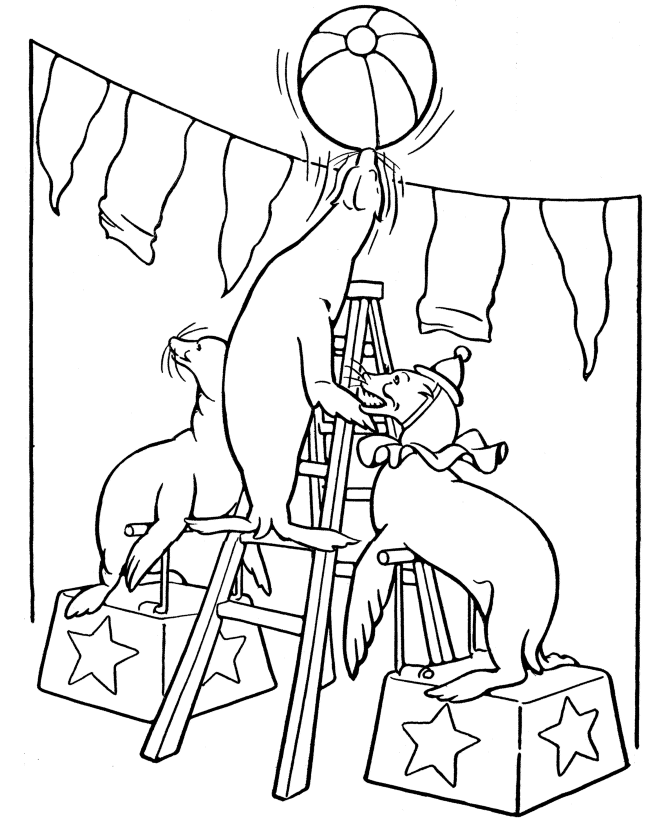 printable circus coloring pages | coloring ws