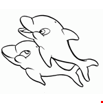 Animal Coloring Free Dolphin Clipart, Printable Coloring Pages  