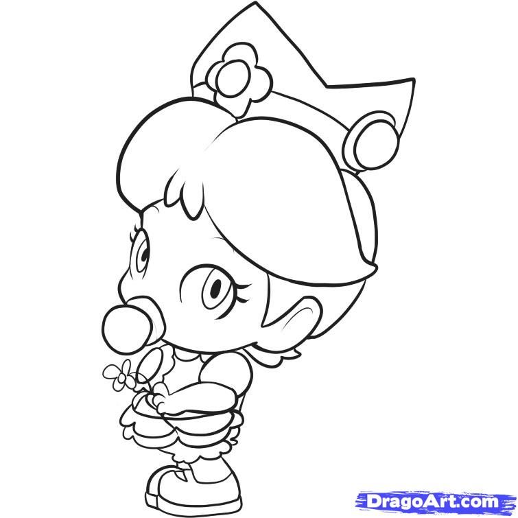 how to draw baby daisy step 5 1 000000037001 5 baby mario coloring 