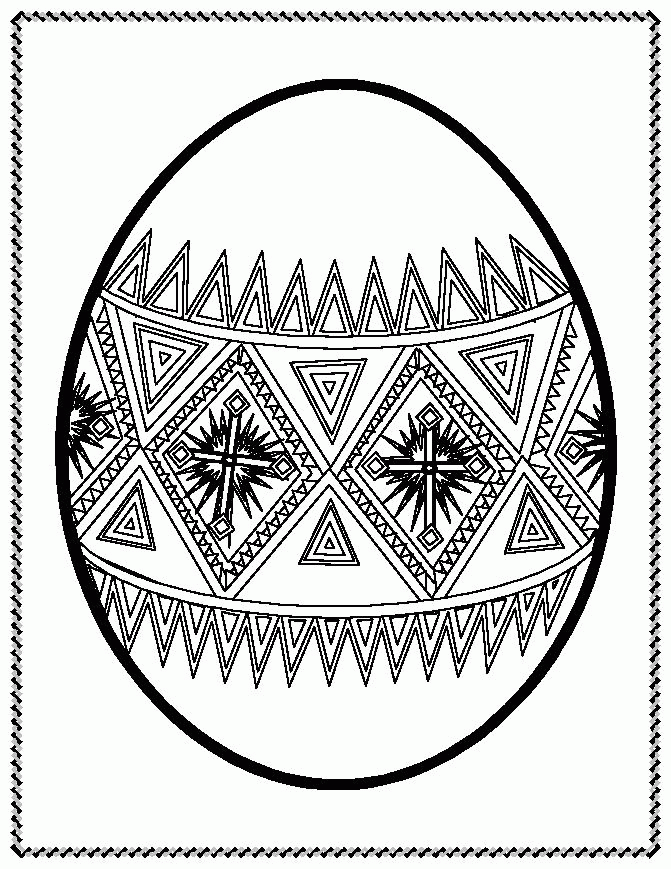 easter egg drawing sheet