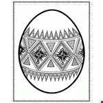Easter Egg Drawing Sheet