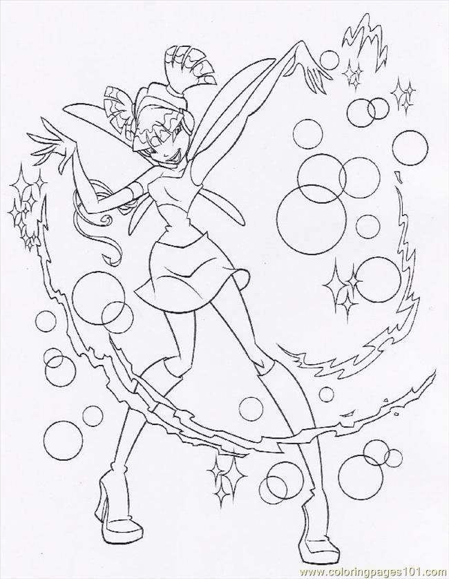 season 1 winx colouring pages (page 2)