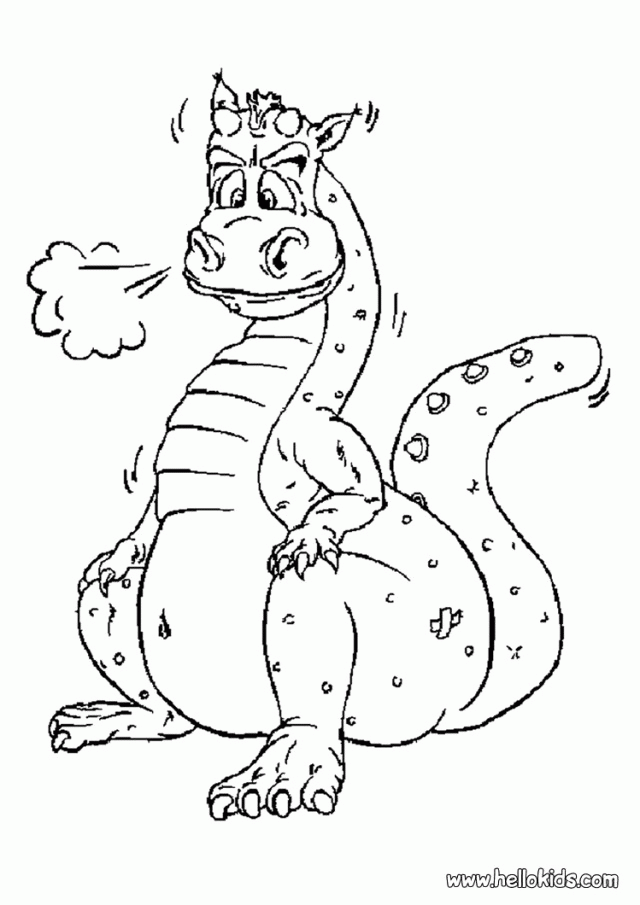 dragon color drawing