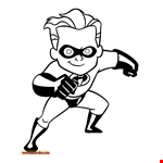 The Incredibles Coloring Pages  Disney Kids&#; Games 