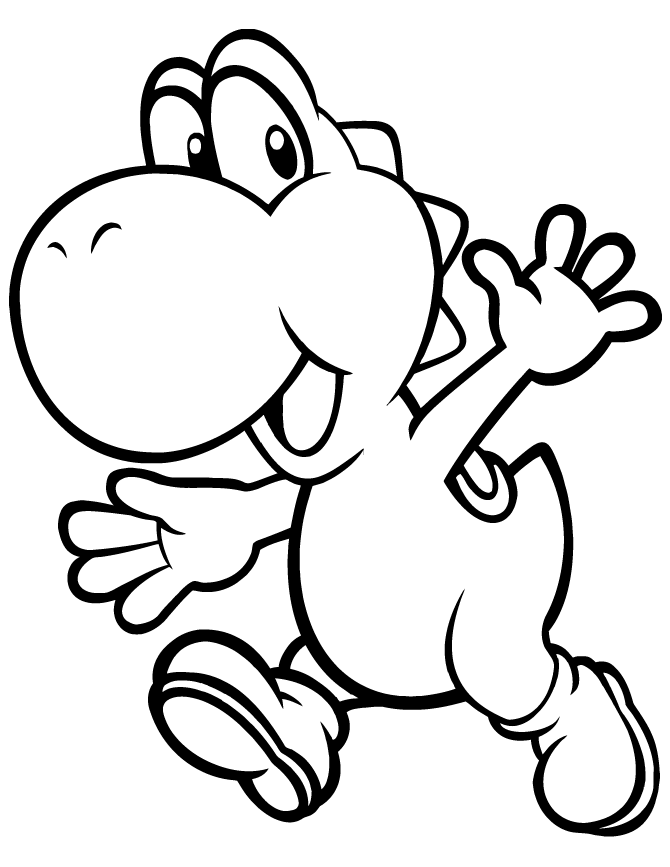coloring pages yoshi - kidscoloringsource.