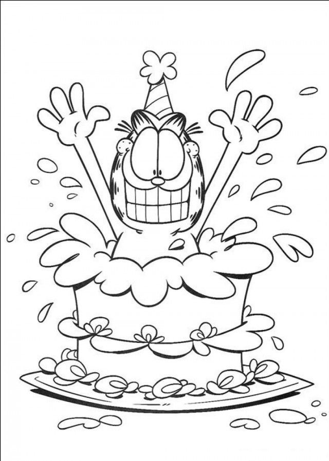 free printable birthday cake coloring pages free printable 207168 