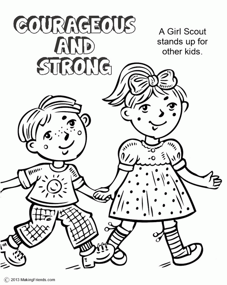 daisy girl scout colouring pages (page 2)