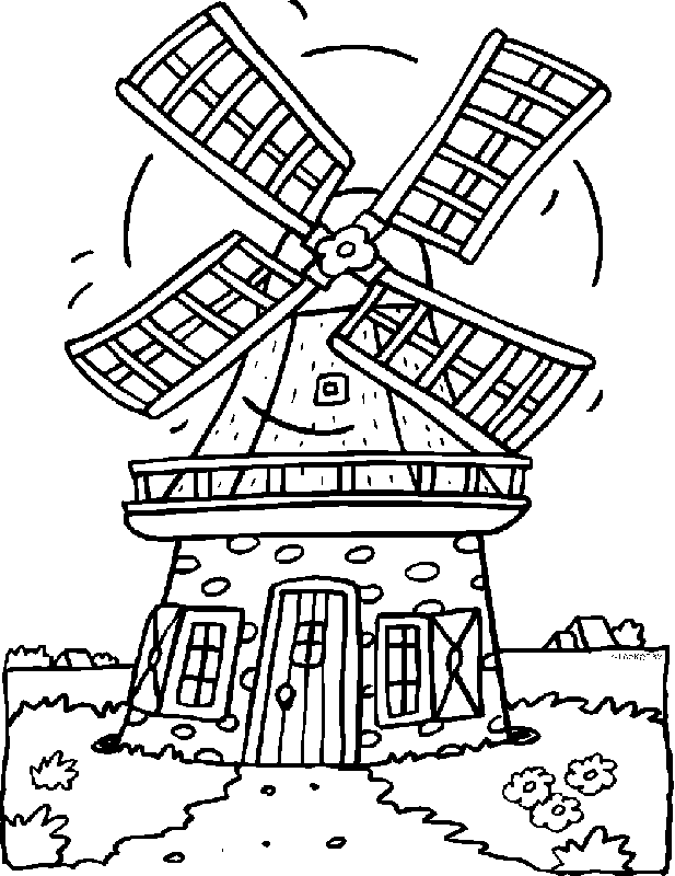 windmills coloring pages 3 | free printable coloring pages 