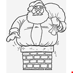 Santa Claus Chimney Drawing Book