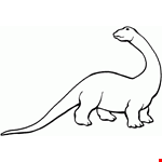 Brontosaurus Coloring Picture HD For Kids