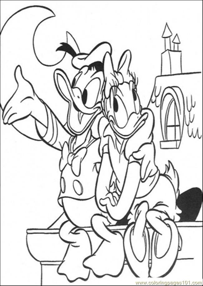 coloring pages donald and daisy (cartoons &gt; donald duck) - free 