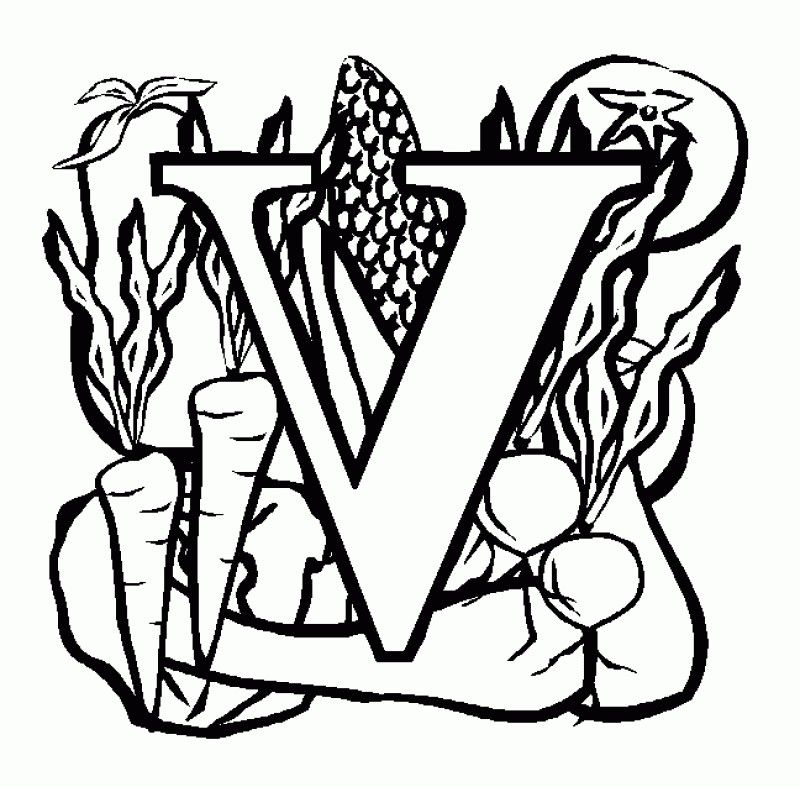 interesting letter v coloring pages - kids colouring pages