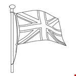 UK British Flag England Flag Coloring Pages