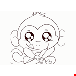 Monkey Drawing Page