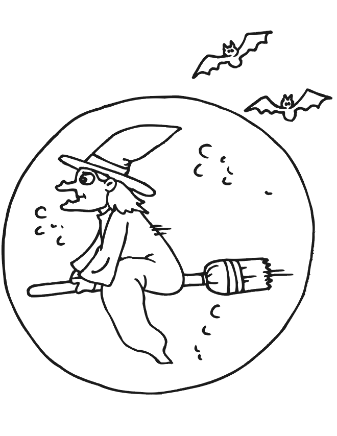 halloween moon coloring pages images &amp; pictures - becuo