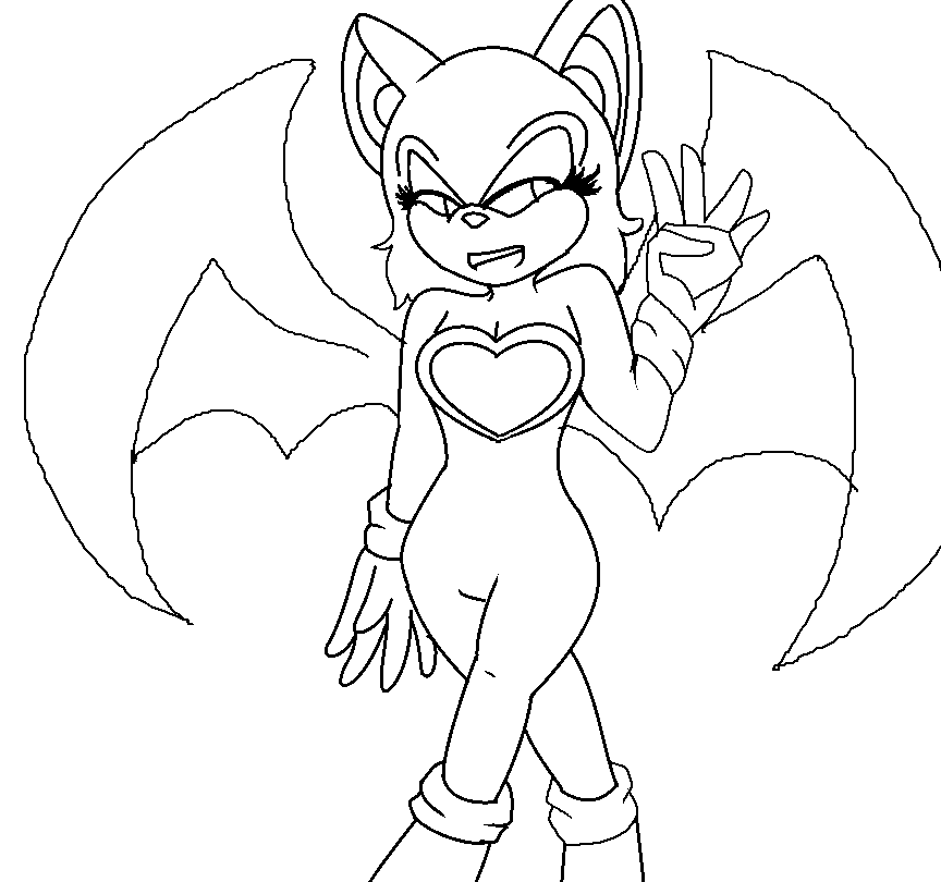 rouge the bat color me by frogfly711 on deviantart