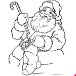 Santa Cartoon Drawing Book