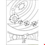 Coloring Pages Looking For The Solar System (Cartoons &gt; Chicken  