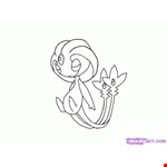 Uxie Pokémon Coloring Page